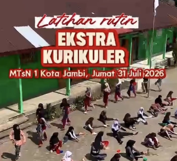 Semarak Latihan Ekstrakurikuler Serentak, MTsN 1 Kota Jambi Kembangkan Bakat dan Potensi Murid Semarak Latihan Ekstrakurikuler Serentak, MTsN 1 Kota Jambi Kembangkan Bakat dan Potensi Murid