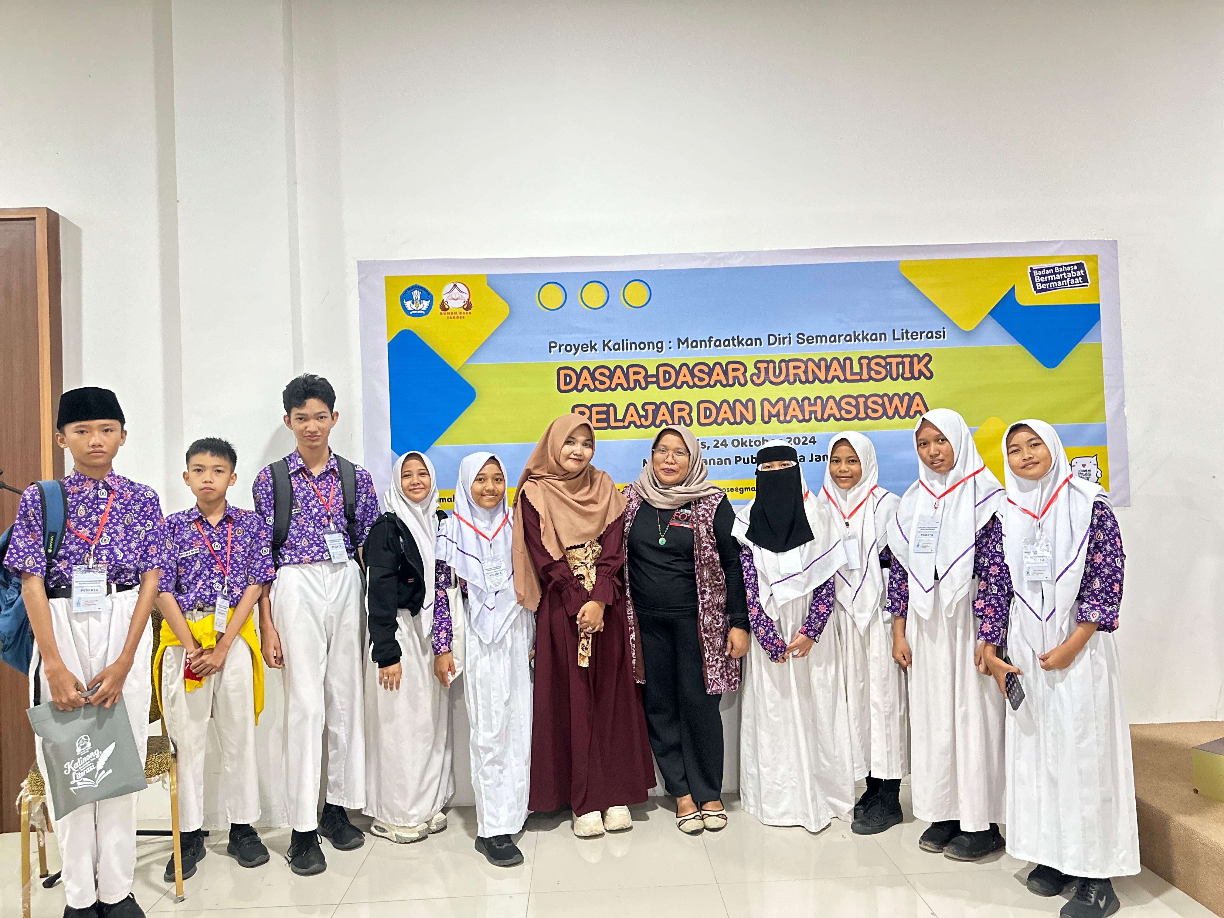 Asah Bakat, Pesdik MTs Negeri 1 Kota Jambi Ikuti Pelatihan Dasar Jurnalisti