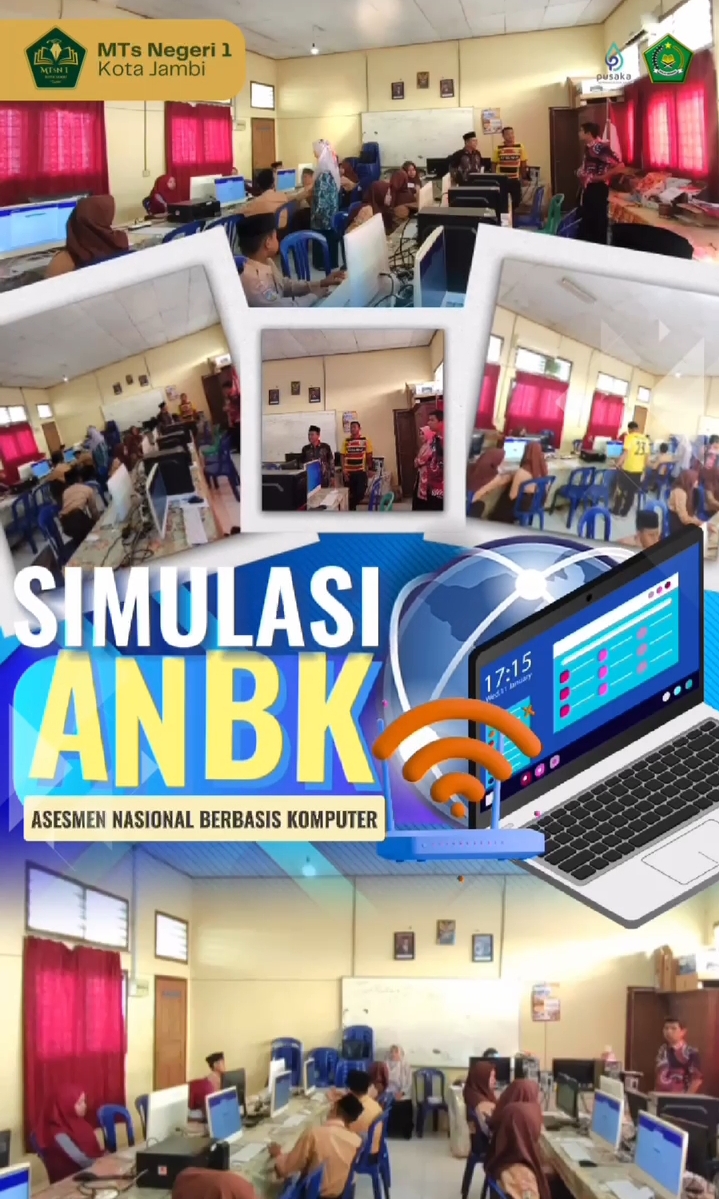 Simulasi ANBK Siswa MTs N 1 Kota Jambi