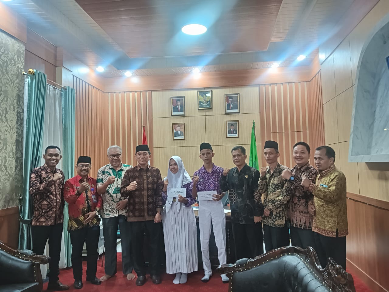 Pemberian Motivasi Kepala Kemenag pada Peserta KSM Nasional asal Kota Jambi